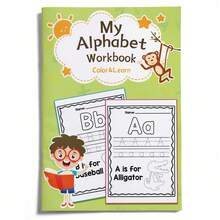 ABC Tracing & Writing Book – Uppercase/Lowercase Letter Practice, Stroke Guides And Repeating Writing Lines, Builds Letter Recognition And Early Literacy Skills - Alphabet Workbook - View 23