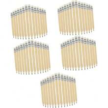 250 Piezas Mini Lápices Cortos de Dibujo para Niños con Borrador Triangular y Puntas de Golf,40813853 - Azul y blanco - Ver 1