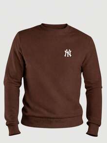 Kit Of 2 Crew Neck Sweatshirts, Unisex Cotton Winter Jackets, Women's/Men's, NY - Black/brown - View 3