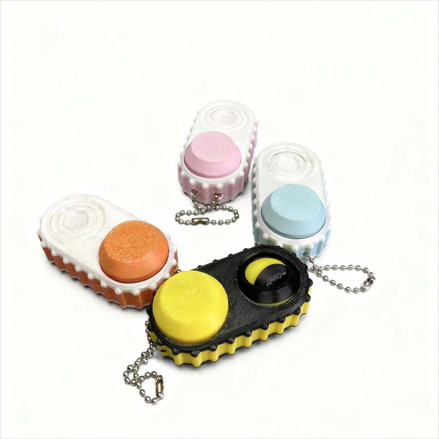New 3D Printed Clickable Rotating Ball Stress Relief Toy Keychain Accessory - Recommended Holiday Gift - Recommended Birthday Gift - Recommended Valentine's Day Gift - Gift - Perfect Gift - Valentine's Day - Toys For Girls - Easter - Boys Toy - Valentine's Gifts For Boyfriend - Squishy Toy - Gifts - Cute Stuff