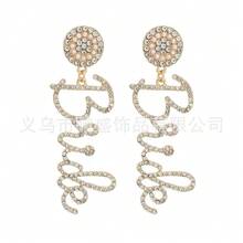 1 Pair Bride Letter Pendant Earrings, Wedding Engagement Earrings Gift For Girlfriend - Multicolor - View 5