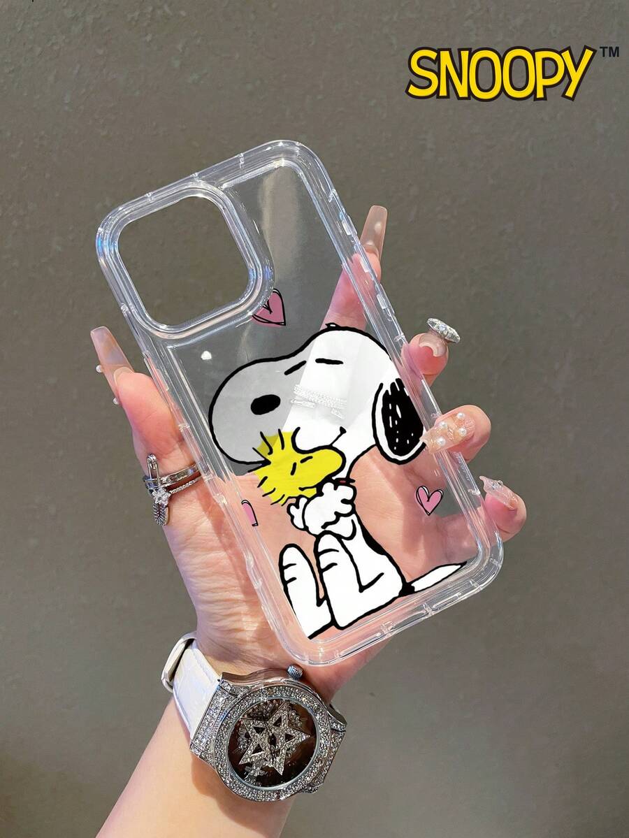 SNOOPY This Cartoon Anime Airbag Phone Case Is Made Of Anti-Drop Tpu Material And Can Be Given As A Holiday Gift. It Is Suitable For Apple Phones, And The New Model Is Suitable For IPhone13/14/15/16/17Pro Max Phones - Nhiều màu - Xem 1