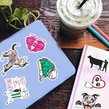50/100pcs Vibrant Veterinary Series Stickers - Decorative Scrapbooking & Stamping Stickers For Mobile Phone Case, Laptop, Helmet, Skateboard, Waterproof DIY Creative Decoration Aesthetic Stickers For Scrapbook Journaling Water Bottles Laptop - A - View 10