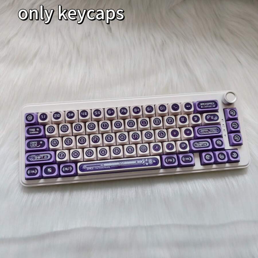 XVX “猫眼石 Max”键帽，新月形磨砂半透明个性化 PC 磨砂质感原装磁吸轴键盘键帽 - 只有鍵帽 - 查看 1