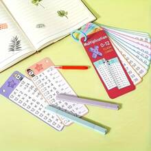 15张可重复使用的乘法闪卡，1-12的乘法口诀练习卡，学生学习工具，教师教学辅助工具，圣诞礼物 - 白色 - 查看 9