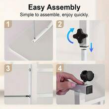 Mobile Lift Table, Computer Desk, Adjustable Height, With Wheels Bedside Computer Desk, Sofa Side Table, Two Sizes Available, Suitable For Bedroom, Dormitory Laptop Stand, Lazy Office Desk, Coffee Table, Gift - 白色 - 查看 5