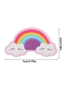 20/10/2PCS 新款迷你心形云朵形抛光指甲锉，带单面印花细砂，用于修整指甲形状。是美甲的理想之选。外出携带方便。 - 彩色 - 查看 5