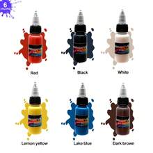 24色喷漆枪颜料套装，12色丙烯颜料喷笔套装，适用于艺术家、初学者和学生的喷漆，DIY项目适用，20毫升/0.68液盎司瓶装 - 彩色 - 查看 9