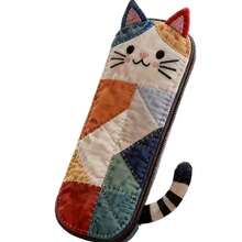 1 hộp đựng bút phối màu, thiết kế hình mèo hoạt hình dễ thương, tiện dụng và đựng văn phòng phẩm. - Nhiều màu - Xem 2