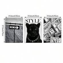 Tranh treo tường canvas màu hồng in hình báo đốm và quả cầu may mắn số 8, dành cho bé gái, thích hợp trang trí phòng ngủ, phòng khách, ký túc xá, phong cách thanh lịch, không khung, quà tặng cho phụ nữ. - Nhiều màu - Xem 22