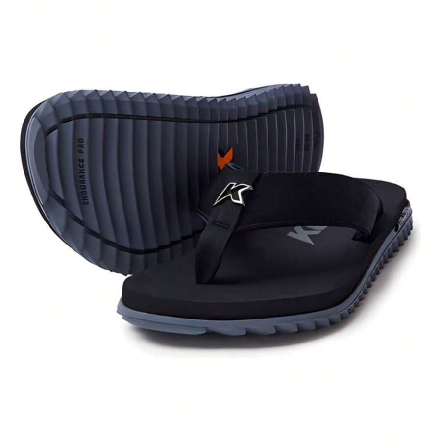 Kenner Kivah Men's Flip-Flops With Wide Straps For Comfort - Original - 灰黑色 - 查看 1