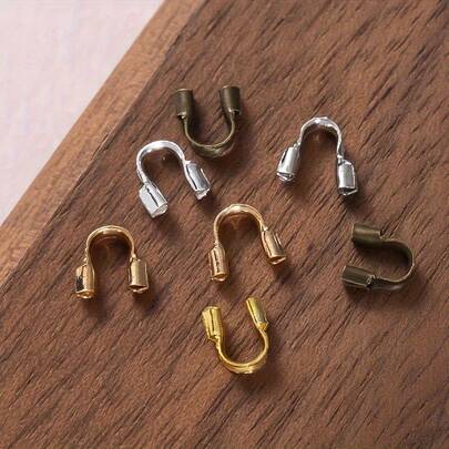 300pcs Multi-Color Copper U-Shape Clasps Jewelry Findings, DIY Jewelry Making, Beading Craft Supplies