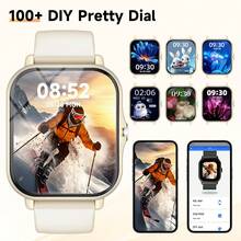 1.83英寸高清屏幕，180mAh电池，男女通用硅胶表带智能手表，支持无线通话、信息提醒、天气预报、音乐控制，时尚电子智能手表，理想礼物 - 彩色 - 查看 5