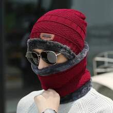 Beanie Hats For Men Women Neck Warmer Cold Weather GearMen Gift Set For Winter Hat Neck Scarf Guys Face Mask SnowSuits - Multicolor - View 10