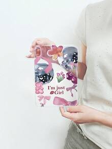 Y2K少女风拼贴iPad保护套 - 迪斯科球、蝴蝶结、樱桃图案、“我只是个女孩”标语、唇印、防震美观保护套，兼容iPad 11代、iPad 10代、iPad A16 - 無色 - 查看 24