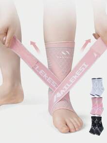 Unisex Sports Ankle Support Compression Sleeve - Multicolor - View 8
