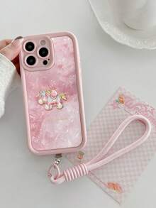 扎染马图案镂空玛瑙石纹理手机壳，兼容 14、14 Pro、14 Pro Max、13、13 Pro、13 Pro Max、11、11 Pro Max、12、12 Pro、12 Pro Max、XR、XS、15、15 Pro、15 Pro Max、16、16 Pro、16 Pro Max、17、17 Pro、17 Air、17 Pro Max、Galaxy S24、A04、A12、A13、A14、A23、A24、A32、A33、A51、A52、A53、A54、A72、S20 FE、Redmi 9、Redmi 9A - 彩色 - 查看 4