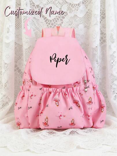Una mochila personalizada, mini, de marca nueva, de moda, minimalista pero exquisita, de unicolor, con un diseño de estampado de bailarina y un cierre con solapa con cremallera, muy adecuada para las temporadas de otoño e invierno. Esta mochila tiene un cierre con cremallera, adecuada para uso diario, escuela y viajes. También es un gran regalo de cumpleaños o Navidad. La colocación del patrón es aleatoria. Puedes personalizar tu nombre, número de la suerte o fecha de aniversario.