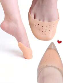 Silicone Toe Protector For High Heels, Soft Cushion Pads Adjust Shoe Size, Prevent Blisters And Corn (For Toes Big Or Small) For Women High Heels Women Pumps And Men Sneakers Shoes Summer Daily Wear - Apricot - View 2