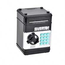 Christmas Decoration Fingerprint ATM Bank Box: With Voice Prompt And Auto Retraction Function, And Reliable - Perfect For Self-Use Or As A Christmas Gift - Black - View 11