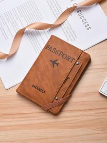 Fashionable High-Capacity Multi-Function Passport Holder, Stylish Travel Document Card Case - Multicolor - View 15