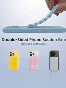 1pc Dual-Sided Silicone Suction Cup Phone Holder, Suction Cup Phone Stand, Octopus Phone Stand, Sticky Phone Holder, Suitable For Women's Phones, Wallets, Mini Wallets, Card Cases - Multicolor - View 11