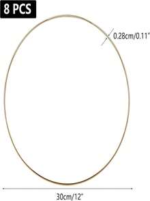 5/10/15pcs Metal Flower Rings, 8/12 Inch Dream Catcher Rings, Wedding Decor Floral Wreaths, Tabletop Center Pieces, Wall Hanging Crafts - Multicolor - View 9