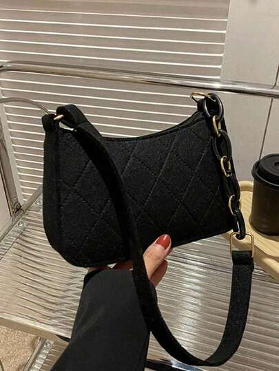 Bolso de hombro multiusos para mujer - Un bolso versátil con cierre de cremallera de unicolor y textura de piedra, perfecto para viajes, ir al trabajo, uso diario y compras - Ligero y duradero, bolsos de diseño de nicho francés populares, bolsos de mujer, bolsos de hombro de cadena de alta gama versátiles, bolsos de sobaco de moda, adecuados para compras, ir al trabajo, viajar, regalar a amigos, regalos de cumpleaños, regalos festivos