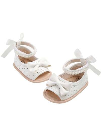 Infant Infant Boys Girls Summer Sandals Party Wedding Dress Flats Shoes Newborn Crib Shoes First Walkers Prewalkers 0-18 Months