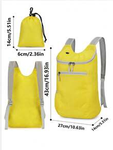 20L Foldable Outdoor Backpack, Water-Resistant Lightweight Hiking Bag - Multicolor - View 12