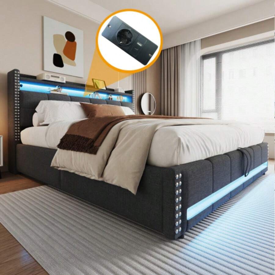 Bed Bases & Foundations - Grey - View 1