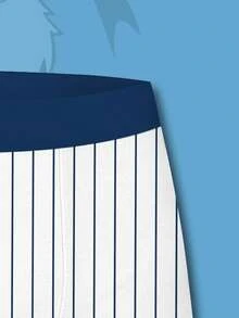 Disney Bóxer tipo brief para hombre con estampado 3D de Donald Duck a rayas, diseño de moda para uso diario y de descanso - Multicolor - Ver 6