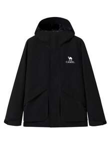 CAMEL CROWN 户外防水男士工作夹克，耐穿外套，男士春秋季防风夹克，徒步套装 - 幻影黑 - 查看 4