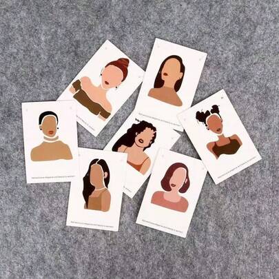 10pcs/Set Vintage Cute Figure Earrings, Necklace & Card Holder Jewelry Display Props – Random Assortment, Mini Collectible Accessories For Delicate Jewelry Styling, Fashion-Forward Gift Set For Jewelry Lovers, Dorm Room Decor, Boutique Display, Handmade-Inspired Look, Compact & Versatile For Parties