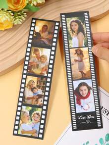 LICVIC Tira de fotos personalizada, marcapáginas personalizados, tira de cabina de fotos personalizada, tira de película, impresiones personalizadas de cabina de fotos, marco para tira de cabina de fotos, regalo personalizable de Día de San Valentín, aniversarios, regalos de pareja, moda, familia, amigos, regalo único - Estilo A - Ver 7