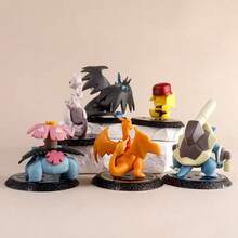 6Pcs Anime Figure 6-7cm Figure Charizard Blastoise Action Figures Model Toys Gifts - Multicolor - View 4