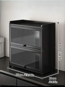 New Practical Desktop Storage Rack, 2-Tier/3-Tier Acrylic Transparent Window Cosmetic Storage Rack, Large Capacity Kitchen Countertop Storage Rack, Ideal For Storing Cosmetics And Groceries, Perfect Holiday Gift, Multi-Layer Storage Rack, Multi-Function Organizer