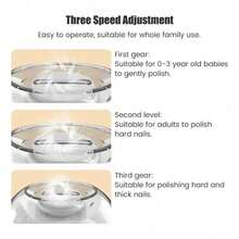 2 IN 1 Electric Nail Clipper Cutter With LED Light Automatic Nail Grinder Trimmer For Baby Adult Mini Manicure Tools Nail Care - 1pcs - 查看 5