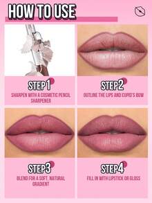 MISSLYN 1pc Perfect Line Lip Liner, Long-Wear High Pigment Lip Makeup, Retractable & Sharpenable Gel Lip Pencil, Smooth Application Natural Finish Smudge-Proof Lip Contour For Daily Wear, Party & Y2K Looks, Gift For Birthday & Holidays, Vegan & Cruelty-Free - #135 - View 8