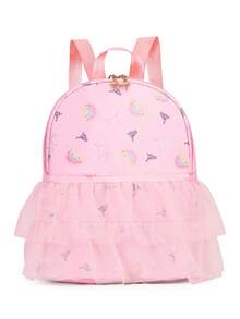 New Dance Bag For Girls; Ballet Dance Bag; Fashionable Training Backpack; Dance Schoolbag; Dancing Backpack - Pink - View 1