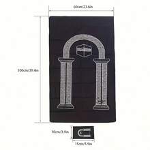 阿拉伯风格口袋穆斯林祈祷毯，伊斯兰礼品，带指南针的便携式穆斯林祈祷垫，红色派对服装旅行椅垫，礼品，轻便旅行祈祷垫 - 彩色 - 查看 10