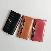 1pc New PU Leather Tobacco Pouch, 3-Layer Soft Leather With Hidden Buckle, Waterproof Imitation Leather Tobacco Bag, Humidor Pipe Bag, Portable Retro Hand-Rolled Tobacco Pouch - Multicolor - View 8
