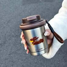 1pc Cute Stainless Steel Vacuum Insulated Cup 320ml Small Direct Drinking Cup Portable Travel Cu - Multicolor - View 17
