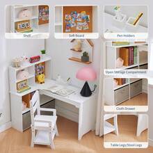 Kids Tables & Chairs - White - View 3