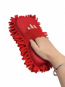 1pc Premium Ultra-Fine Fiber Car Wash Sponge Glove - Scratch-Free Sponge - Faux Wool Fiber Car Wash Sponge - Ultra-Fine Fiber Car Wash Glove Suitable For Cars, Trucks, SUVs, Boats, RVs Cleaning Tool - Type a - View 16
