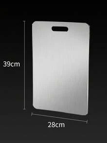 Stainless Steel Cutting Board, Double-Sided Stainless Steel Cutting Board, Suitable For Cutting Meat, Vegetables And Fruits In The Kitchen, Easy To Clean 100% Pure Titanium Cutting Board, Suitable For Kitchen Use Titanium Cutting Board, Suitable For Cutting Meat, Fruits And Vegetables Stainless Steel Cutting Board, Suitable For Kitchen Use - Multicolor - View 16