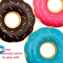 A Doughnut-Shaped Pet Dog Toy - A Rattling Sound Toy - A Sturdy Chew Toy That Is Waterproof And Easy To Clean, A Toy For Cleaning Teeth And Relieving Boredom, A Companion Toy For Dogs, A Gift For Dogs - Multicolor - View 5