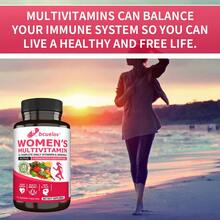 Bcuelov Women's Multivitamin Supplement - Contains Daily Multiminerals And Vitamins - Supports Heart, Brain, And Skin Health - 120 Capsules - 1 Bottle - View 6