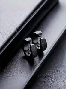 3件套朋克风夹式耳环，不锈钢材质，无需耳洞，男女通用 - 3 件套耳夾套裝 - 查看 7