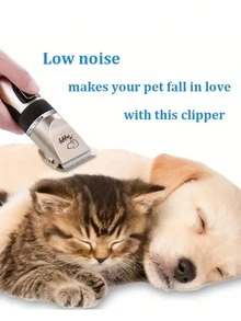 高级宠物毛发修剪套装，电动精密剃须技术，温和修剪设计，适合专业家庭美容，静音犬猫毛发修剪器 - 彩色 - 查看 9